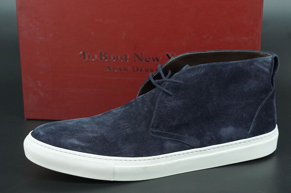 To Boot New York Argento Blue Suede Lace Up Sneakers Size 9.5 Chukka Lace up NIB